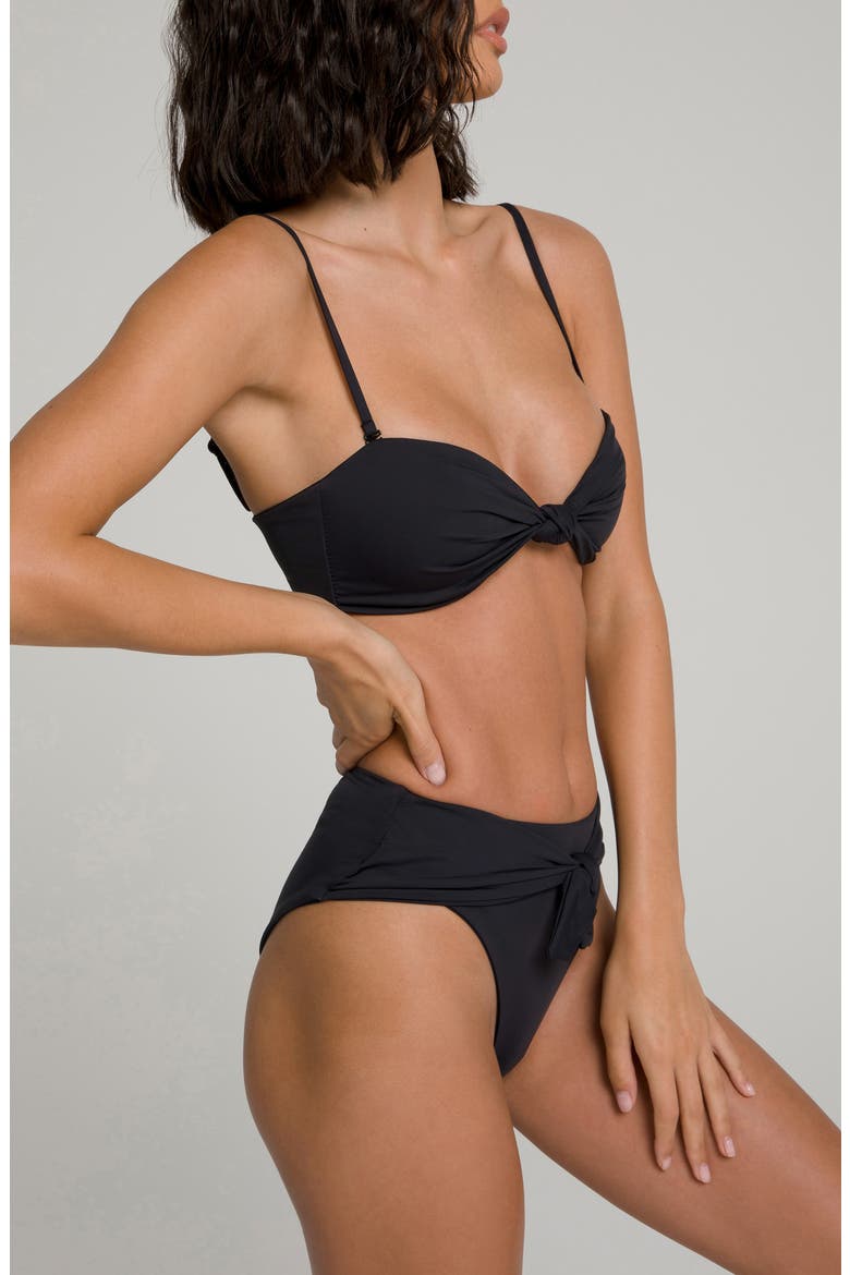 Sexy Twist Swim Top, Alternate, color, BLACK001