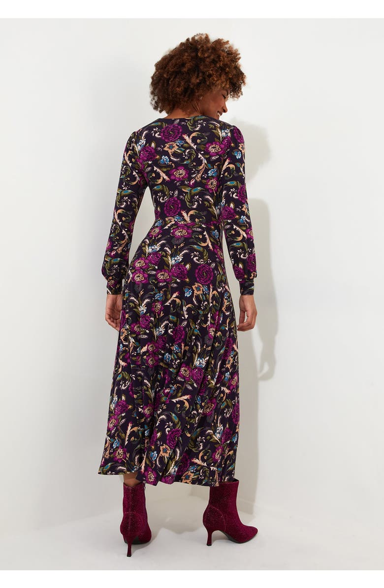 Joe Browns Stretch Knit A-Line Midi Dress, Alternate, color, Vintage Bouquet Floral