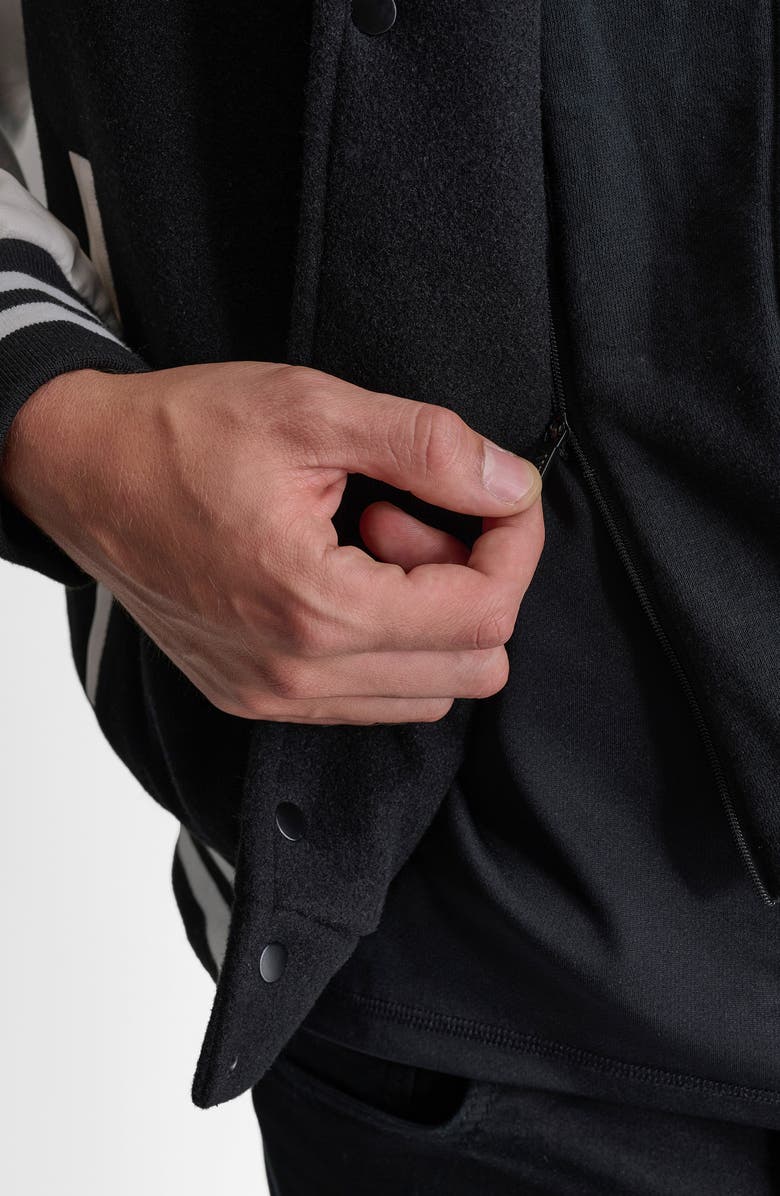 DKNY Water Resistant Varsity Jacket, Alternate, color,