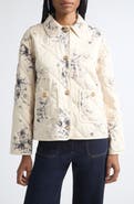 Cinq à Sept Sketched Floral Alexa Quilted Jacket