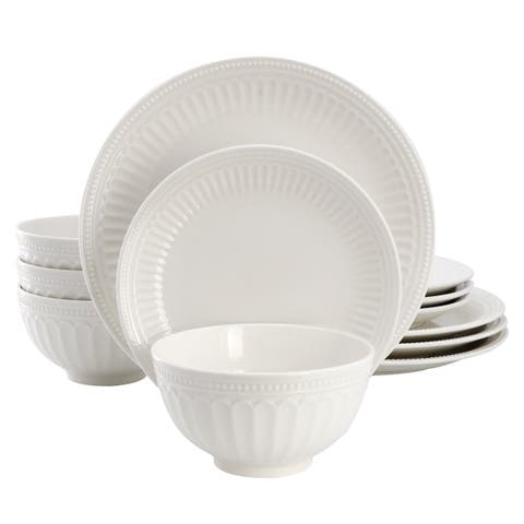 12 Piece Stoneware Dinnerware Set