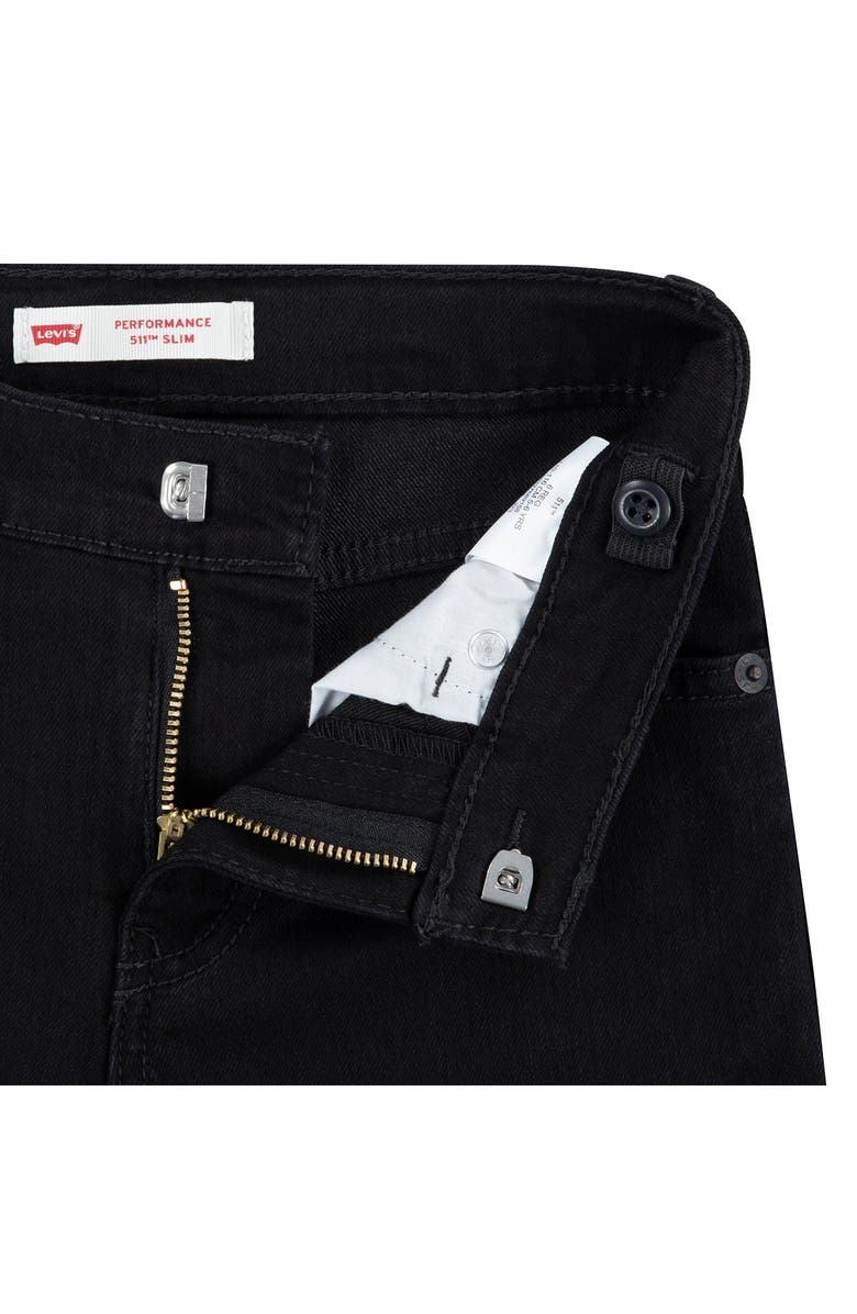 Levi's<sup>®</sup> Kids' 511<sup>™</sup> Performance Straight Leg Jeans, Alternate, color, Black