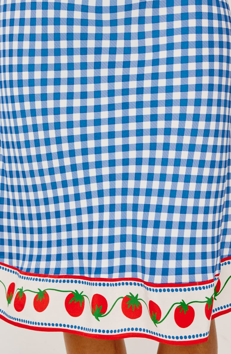 Rails Grazia Print Skirt, Alternate, color, Gingham Tomatoes