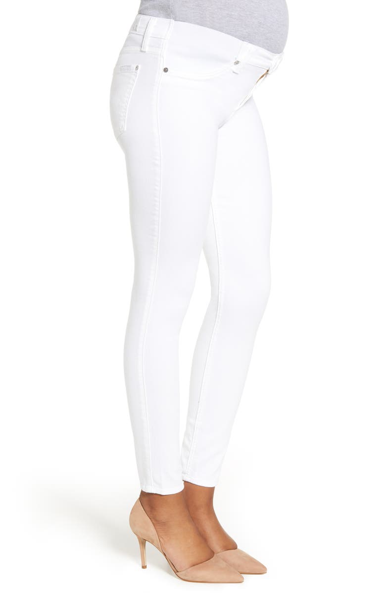 7 For All Mankind <sup>®</sup> The Ankle Skinny Maternity Jeans, Alternate, color, 