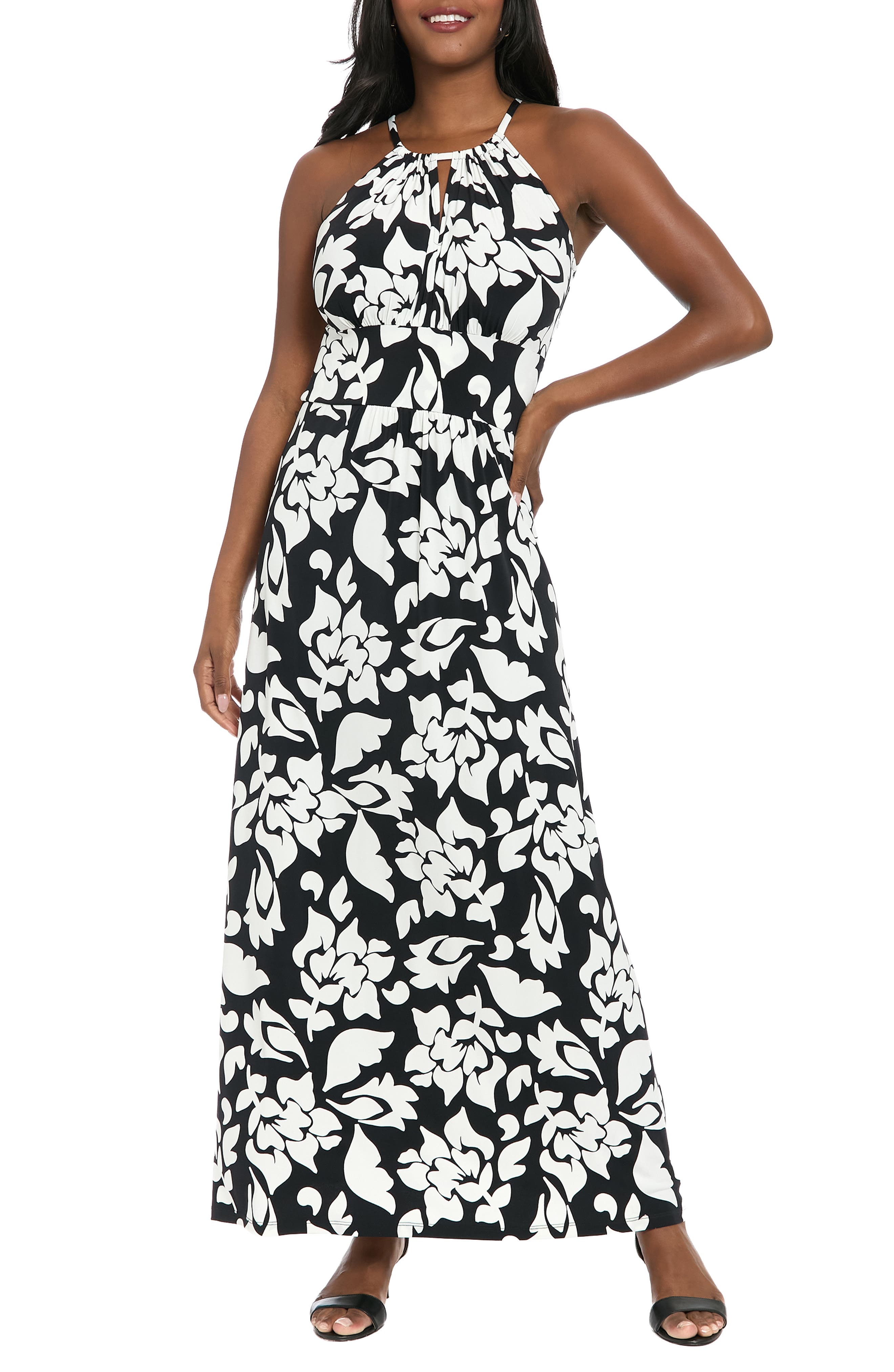 London Times Morris Floral Maxi Dress