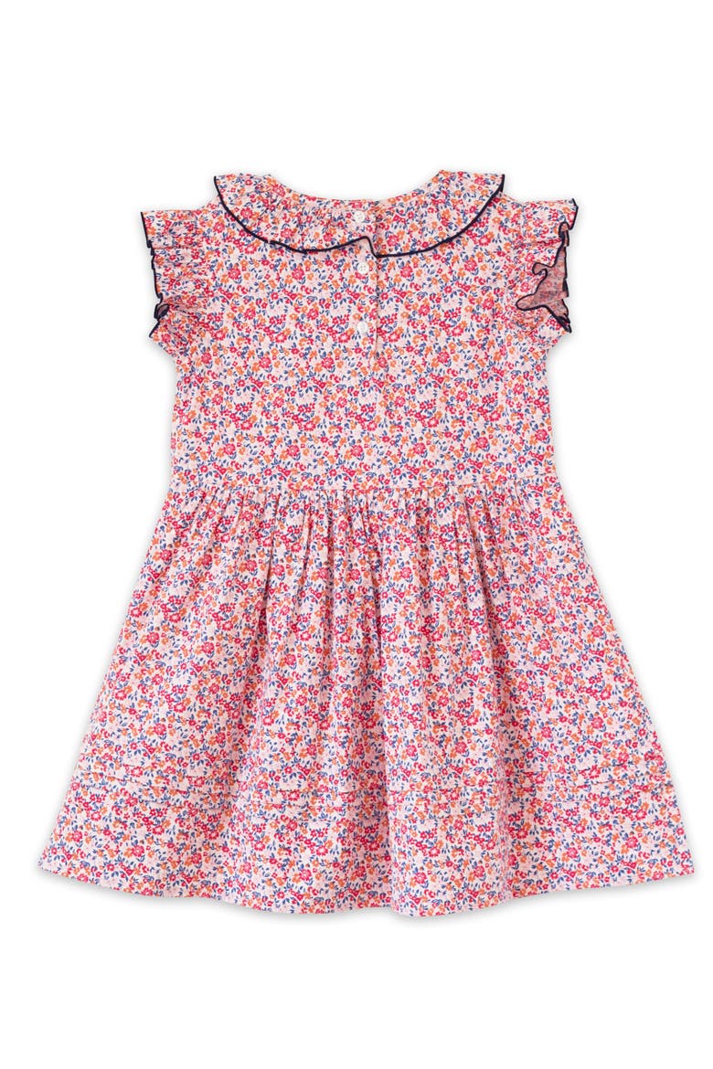 Girls Ana Dress with Ruffles, Alternate, color, Red and Blue