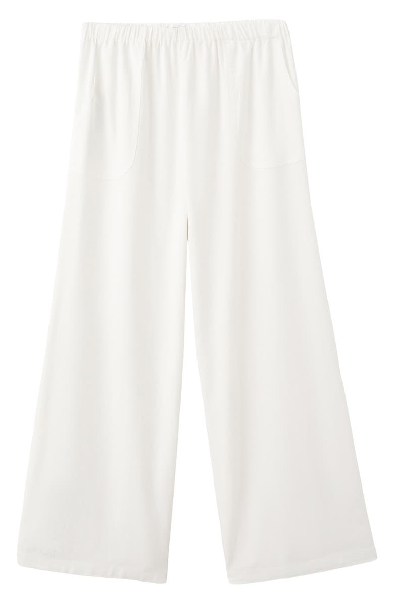 MANGO TEEN Straight-Leg Pants, Alternate, color, Off White