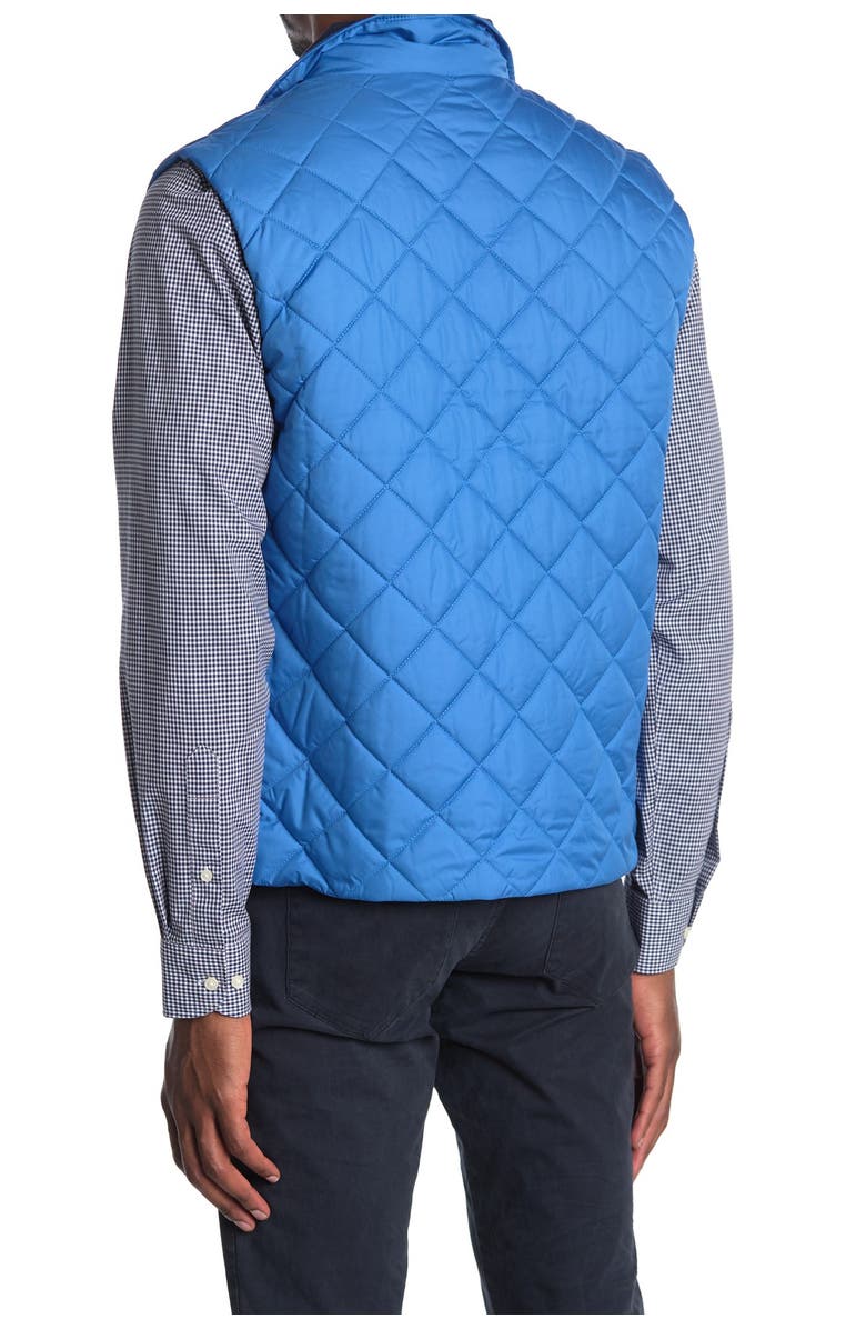 Brooks Brothers Diamond Quilt Zip Vest, Alternate, color,