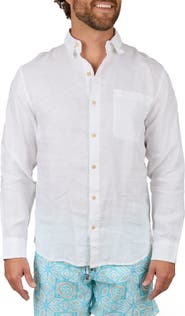 Kenny Flowers The Casa Blanca - Long Sleeve White Linen Shirt