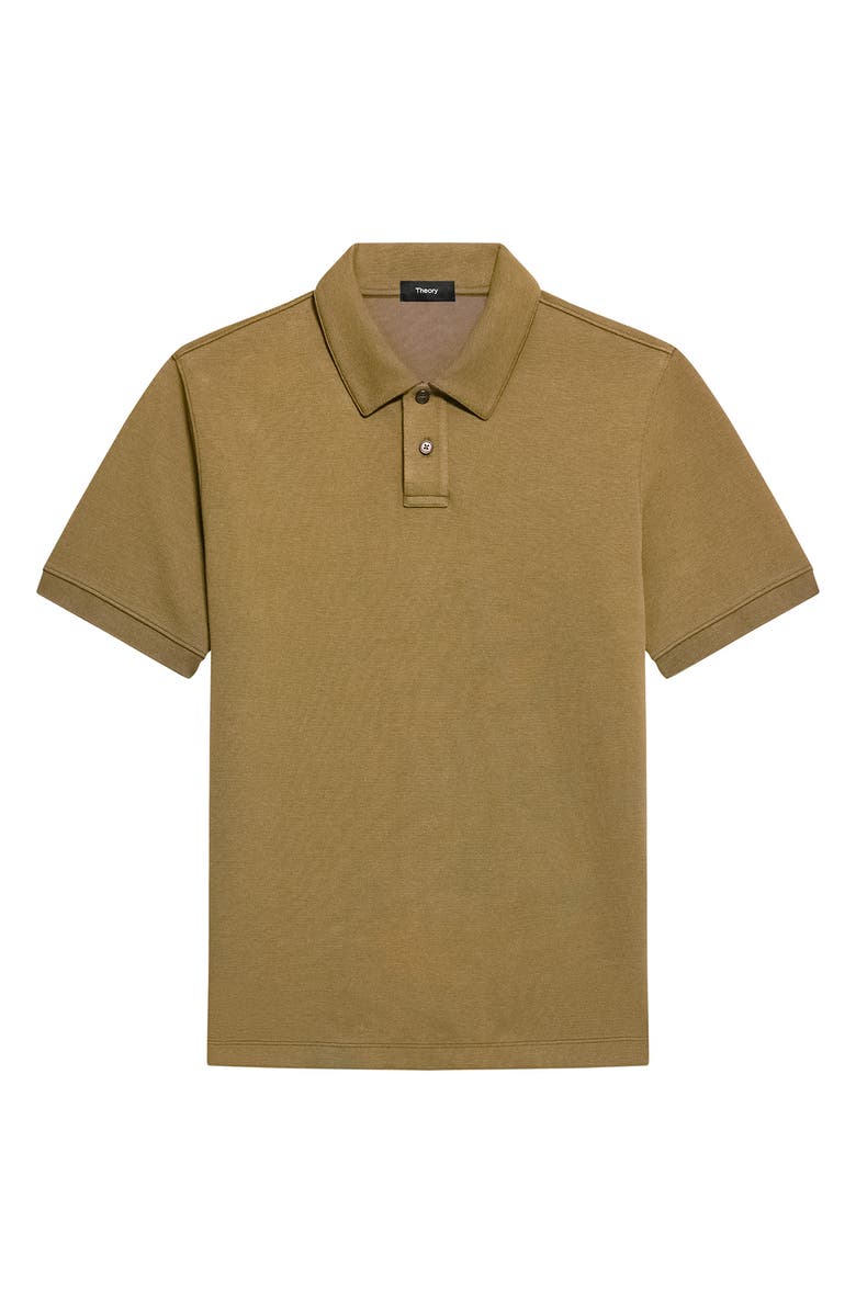 Theory Delroy Double Piqué Polo, Alternate, color, Duffle