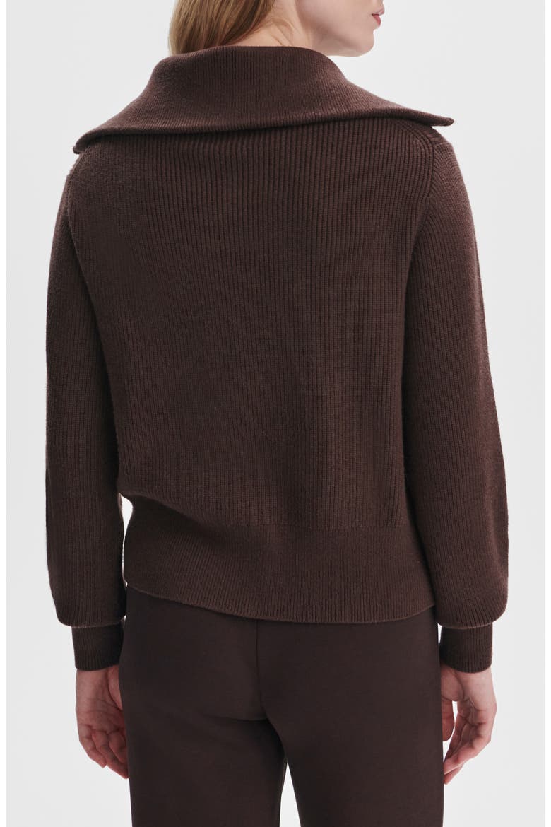 Enrico Knit Zip Jacket, Alternate, color, COFFEE BEAN
