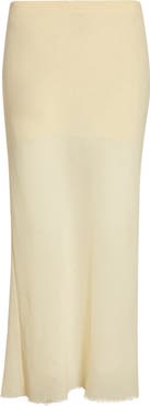 RIER Bias Cut Wool Skirt