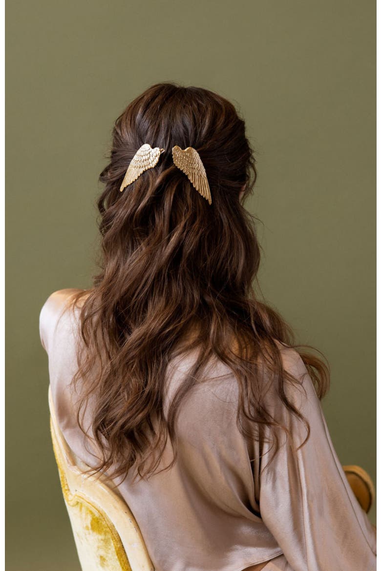 Genevieve Clip Set, Alternate, color, Gold