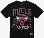 Mitchell & Ness Men's Mitchell & Ness Black Chicago Bulls Champions Era T-Shirt