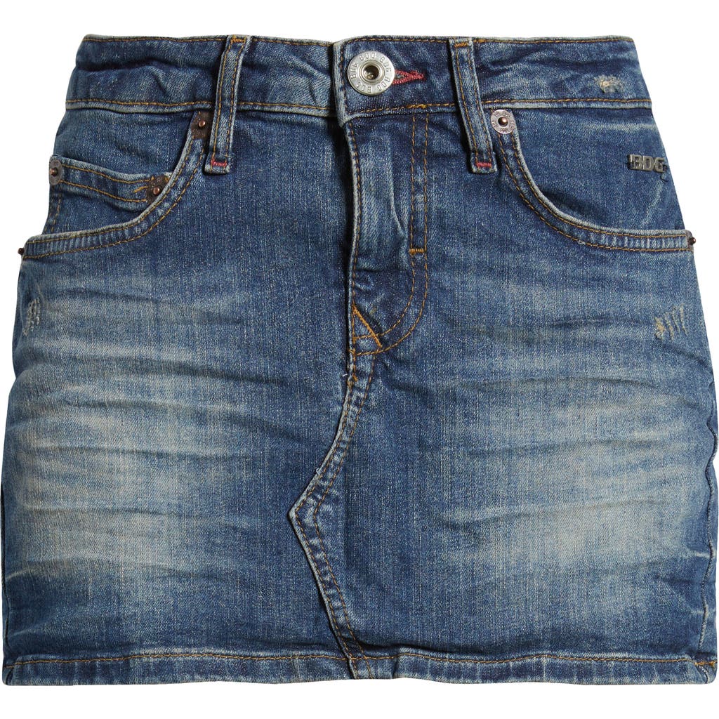 Bdg Urban Outfitters Ultra Denim Miniskirt In Blue
