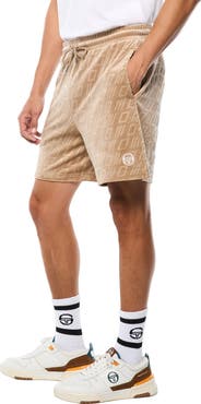 Sergio Tacchini Bandiera Debossed Velour Short