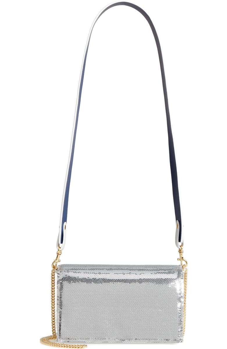 Diane von Furstenberg Soirée Sequin Crossbody Clutch, Main, color,
