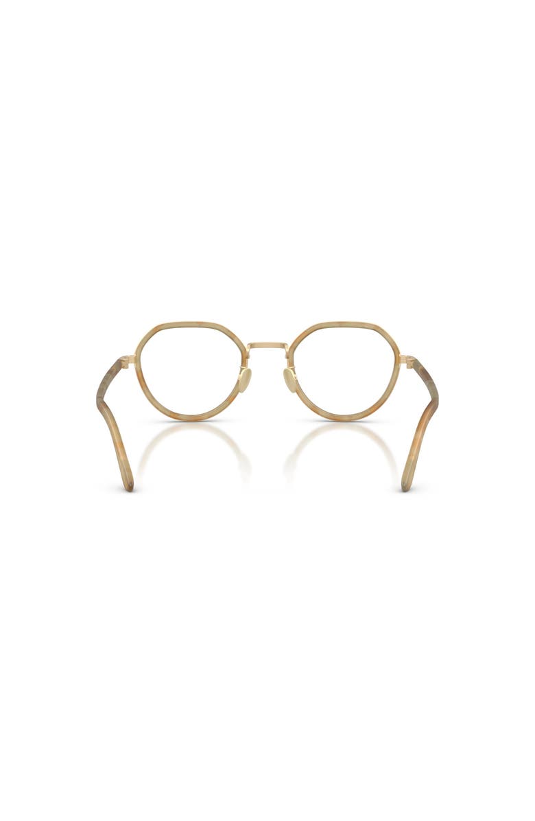 Giorgio Armani 47mm Round optical glasses, Alternate, color, Brown