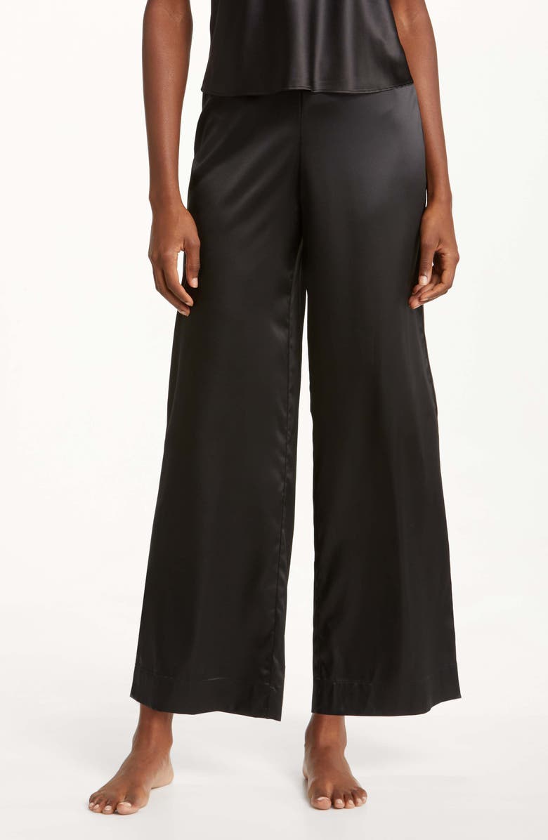 Natori Glamour Satin Pajama Pants, Main, color, 