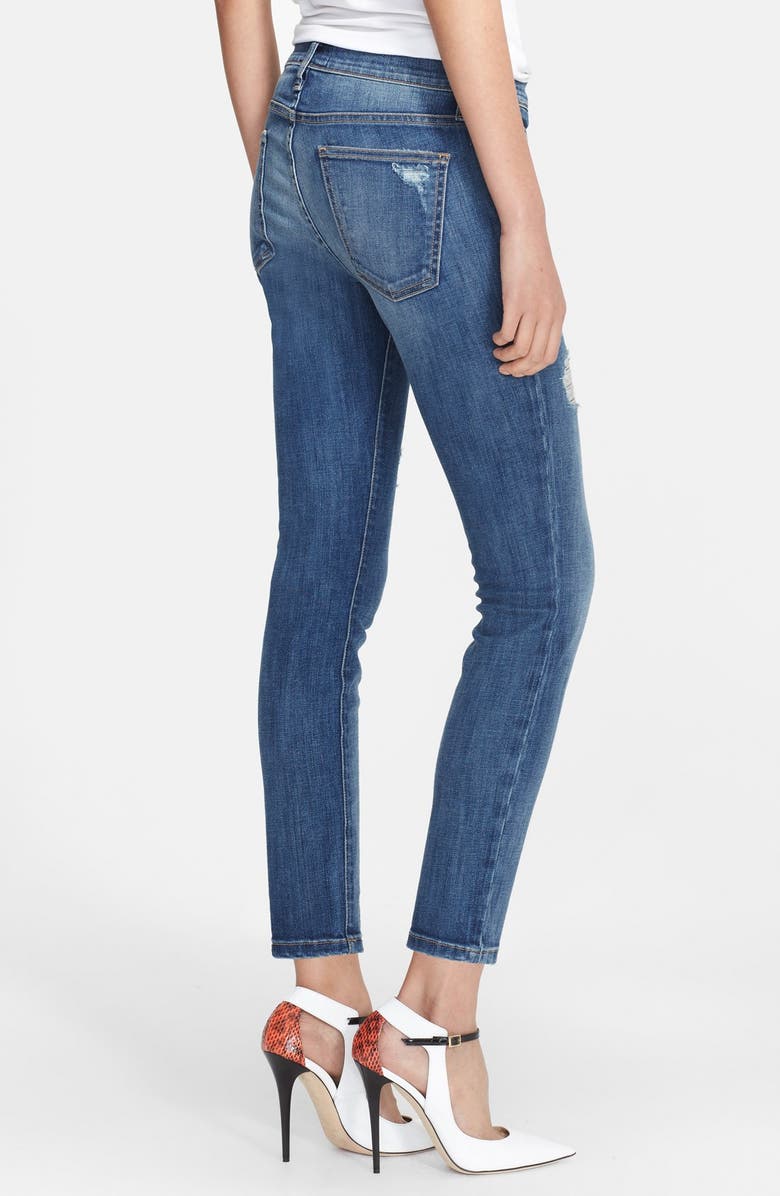 Current/Elliott 'The Stiletto' Destroyed Skinny Jeans, Alternate, color,