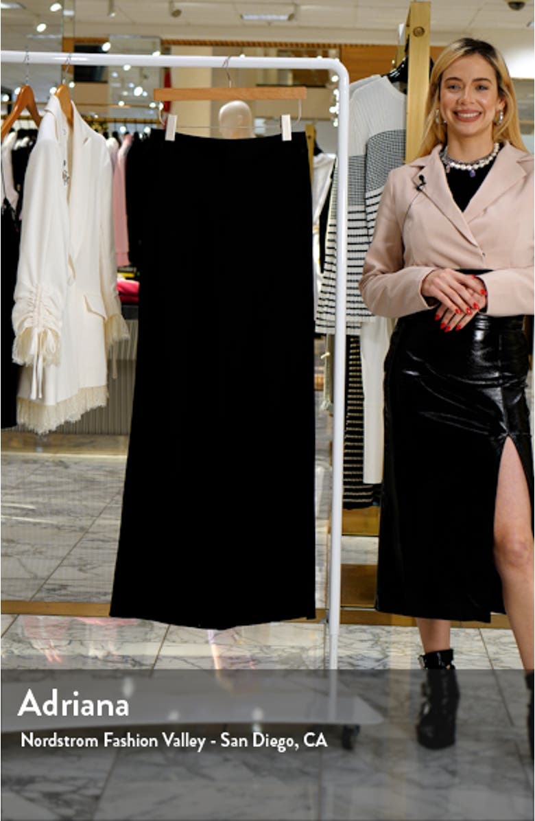 Dylan Wide Leg Satin Trousers, sales video thumbnail