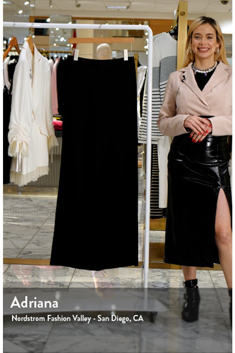 Dylan Wide Leg Satin Trousers video
