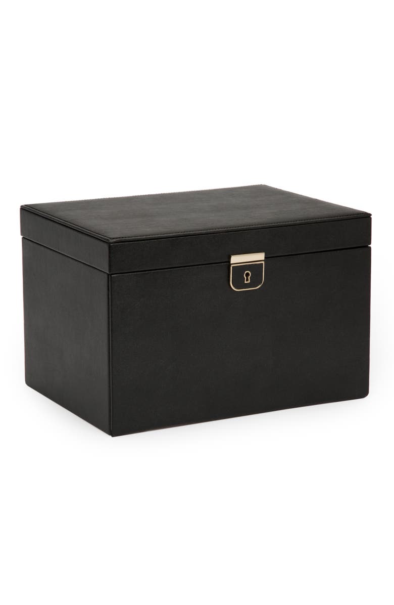 WOLF Palermo Large Jewelry Box, Alternate, color, Black Anthracite