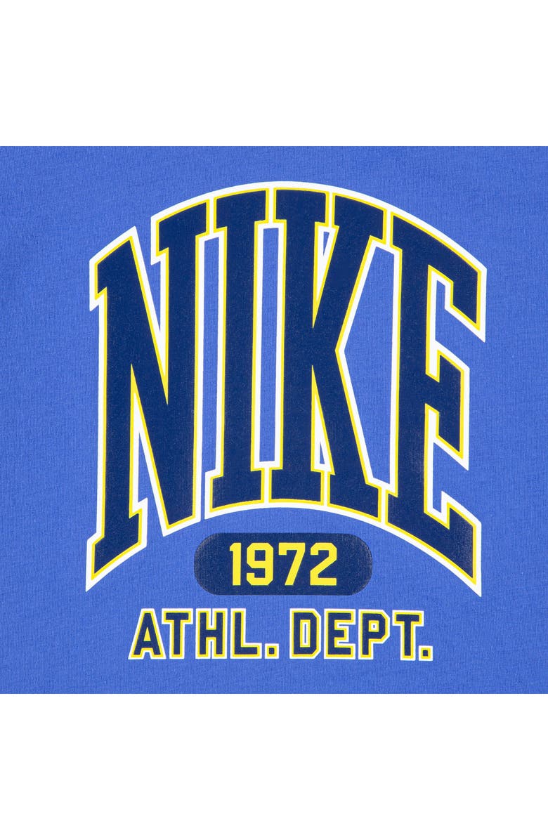 Nike Kids' Giant Varsity Logo Graphic T-Shirt, Alternate, color, Comet Blue