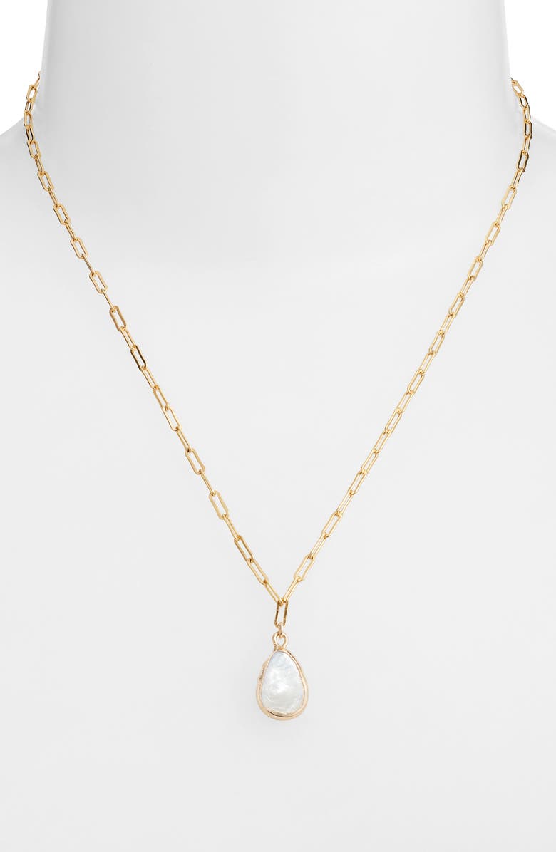 Set & Stones Sedona Baroque Pearl Pendant Necklace, Alternate, color, Gold