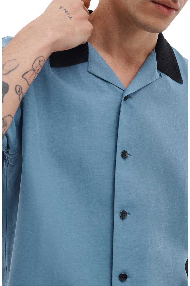 Avery Slub Camp Shirt, Alternate, color, LIGHT BLUE