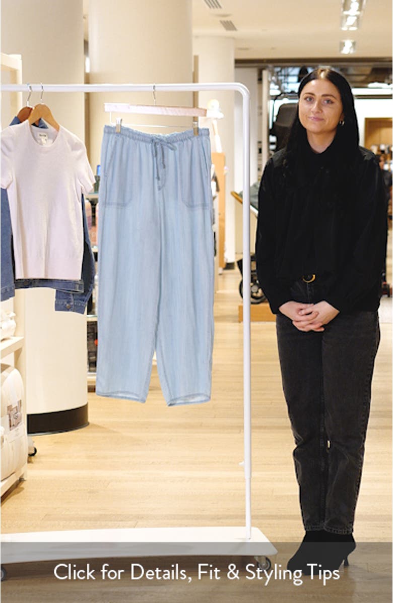 Harmony Tie Waist Crop Pants, sales video thumbnail