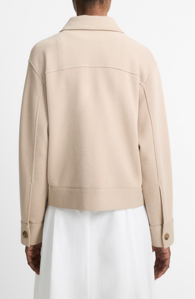 Vince Crop Jacket, Alternate, color, Light Sandbar
