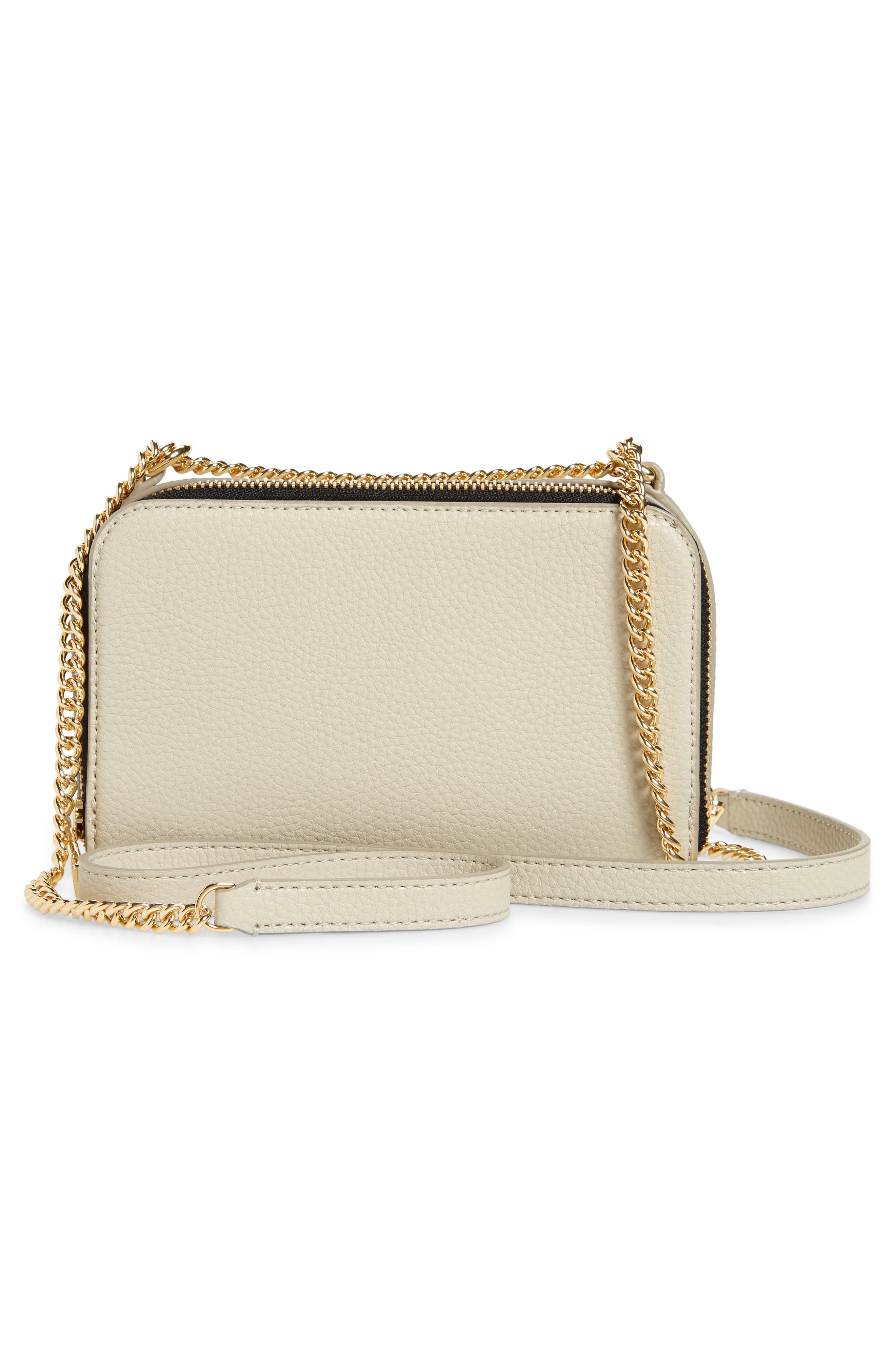 The Marc Jacobs Leather Crossbody Bag, Alternate, color, OATMILK