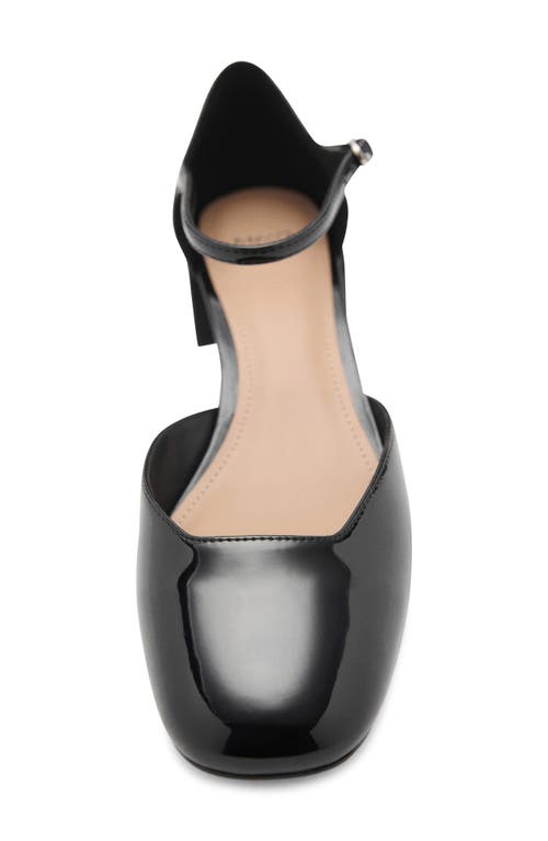 Mango Ankle Strap Pump In Black