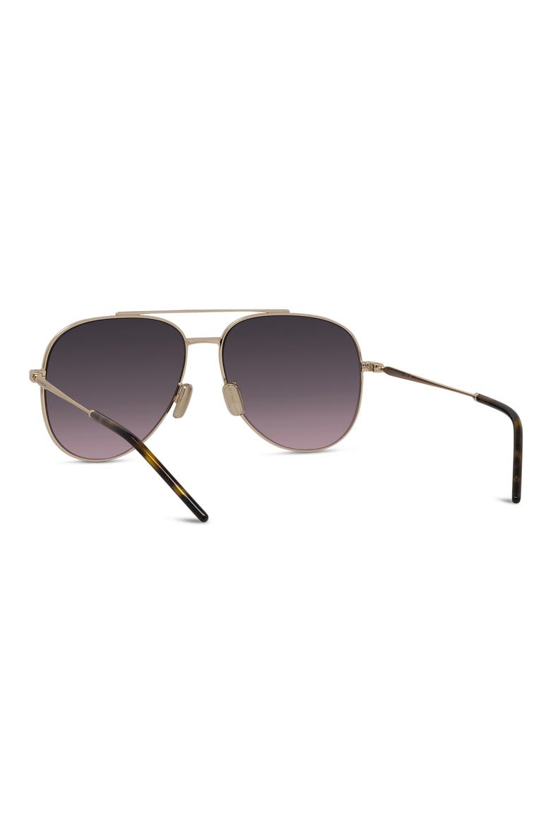 City 58mm Gradient Pilot Sunglasses, Alternate, color, GOLD / GRADIENT BORDEAUX
