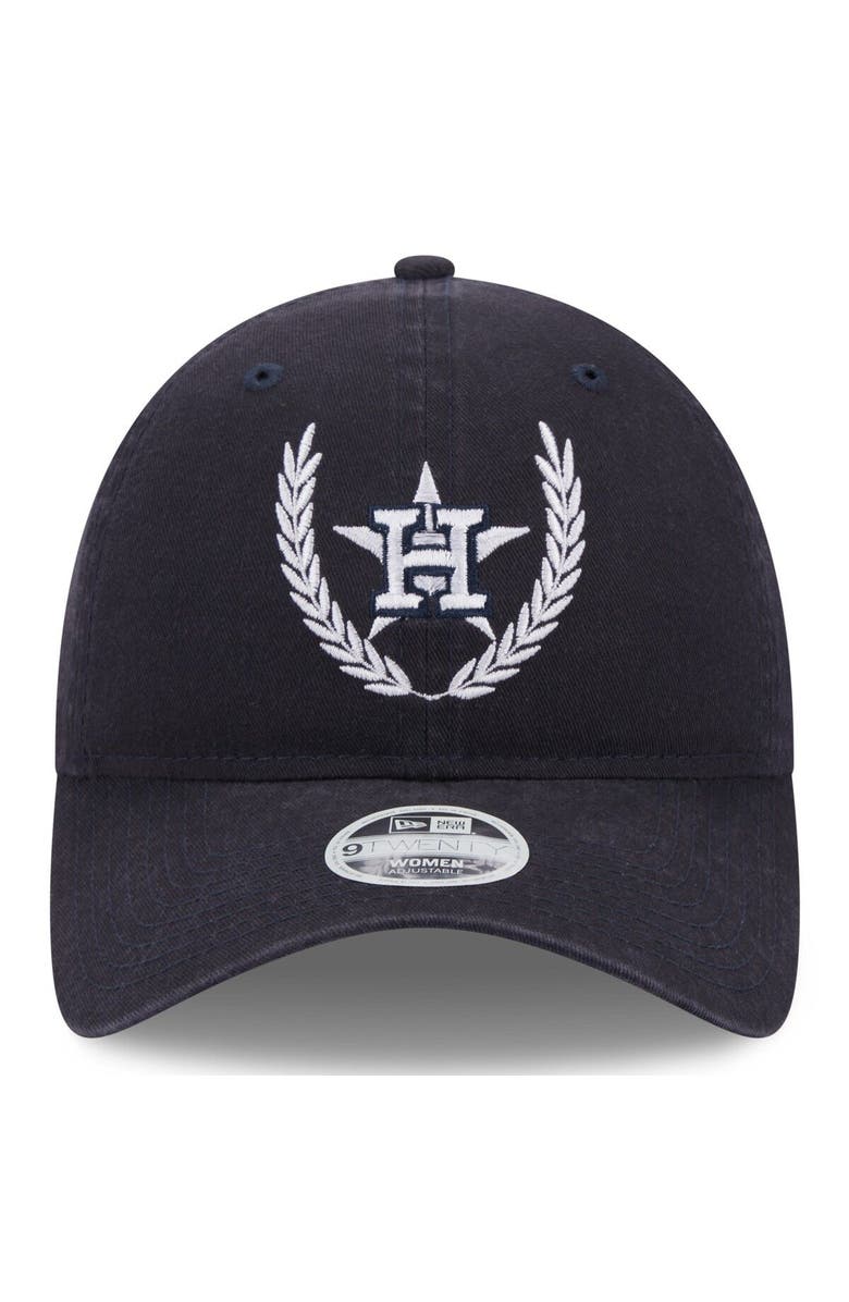 New Era Women's New Era Navy Houston Astros Leaves 9TWENTY Adjustable Hat, Alternate, color, Navy