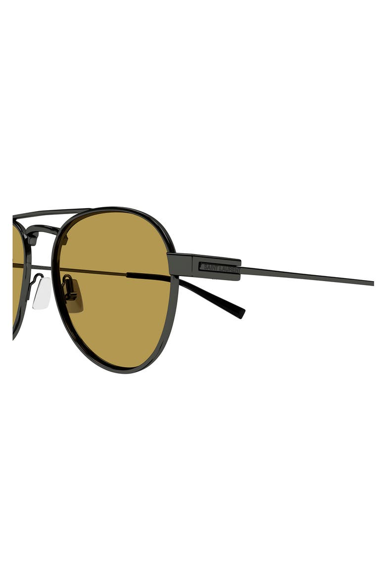 54mm Aviator Sunglasses, Alternate, color, RUTHENIUM
