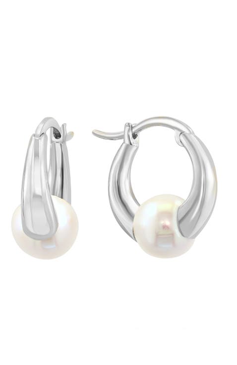 Sterling Silver Pearl Grace Earrings