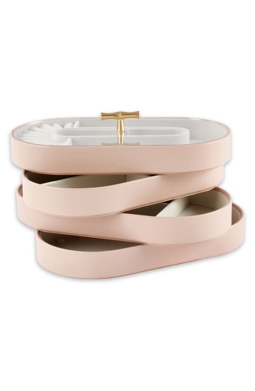 Bey-berk Lily Jewelry Tray In Pink