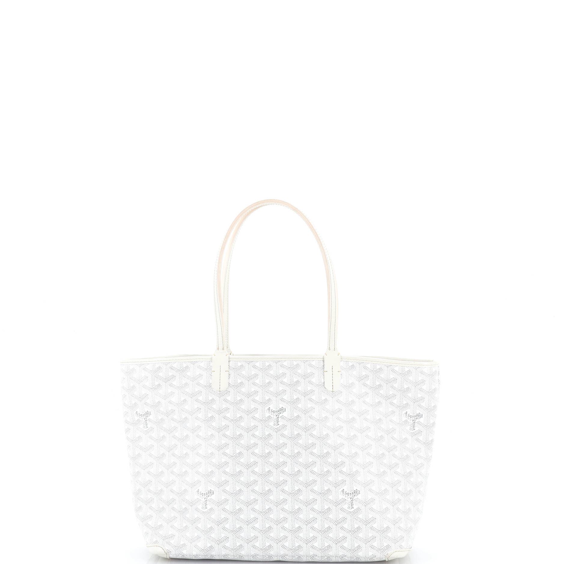 Pre-Owned Goyard Artois Tote Coated Canvas PM, Main, color, White