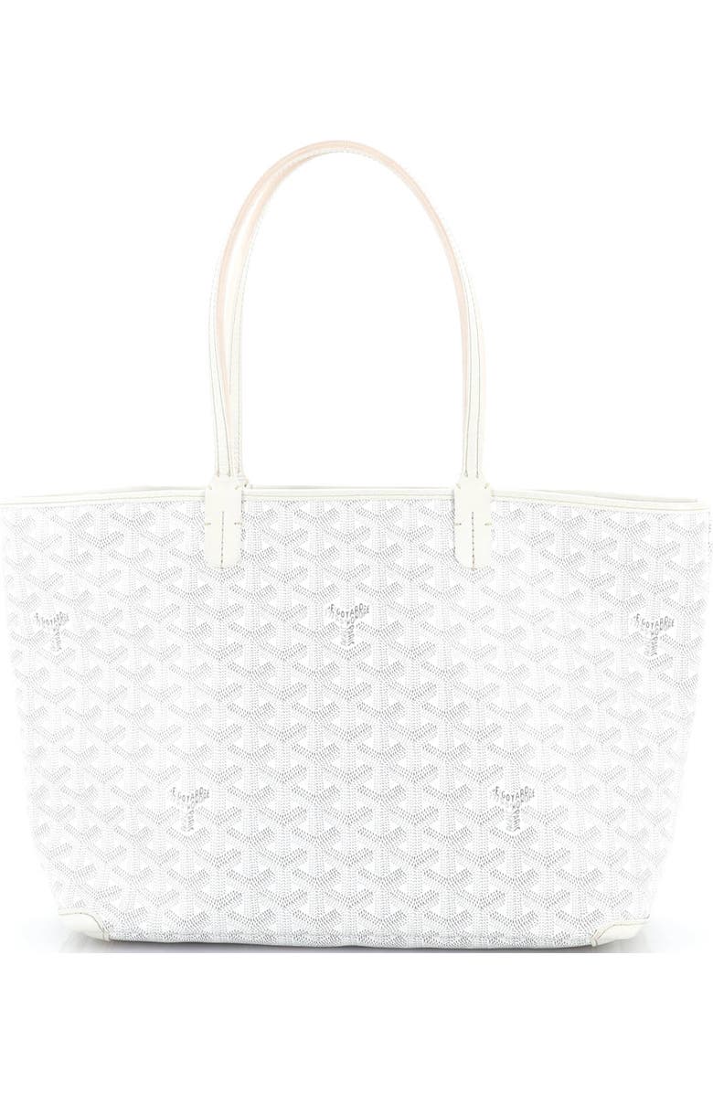 Pre-Owned Goyard Artois Tote Coated Canvas PM, Main, color, White