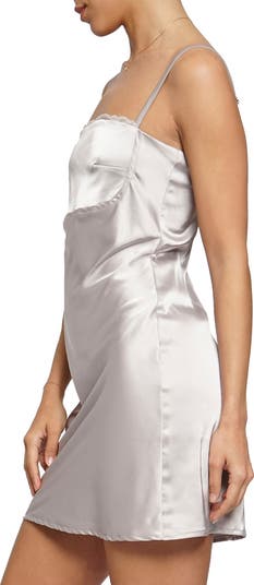 Lace Satin Minidress