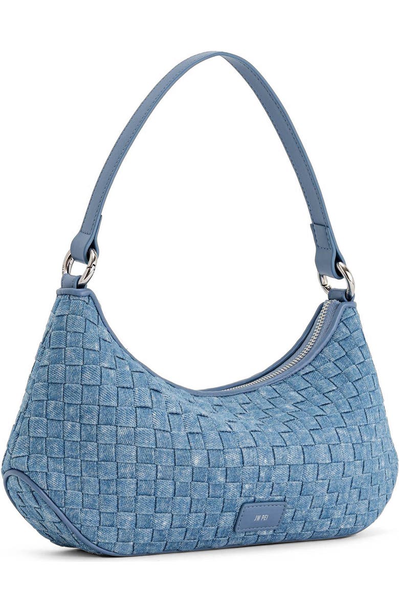 JW PEI Lily Woven Denim Shoulder Bag, Alternate, color,