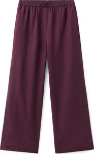 MANGO Straight Leg Linen Blend Pants