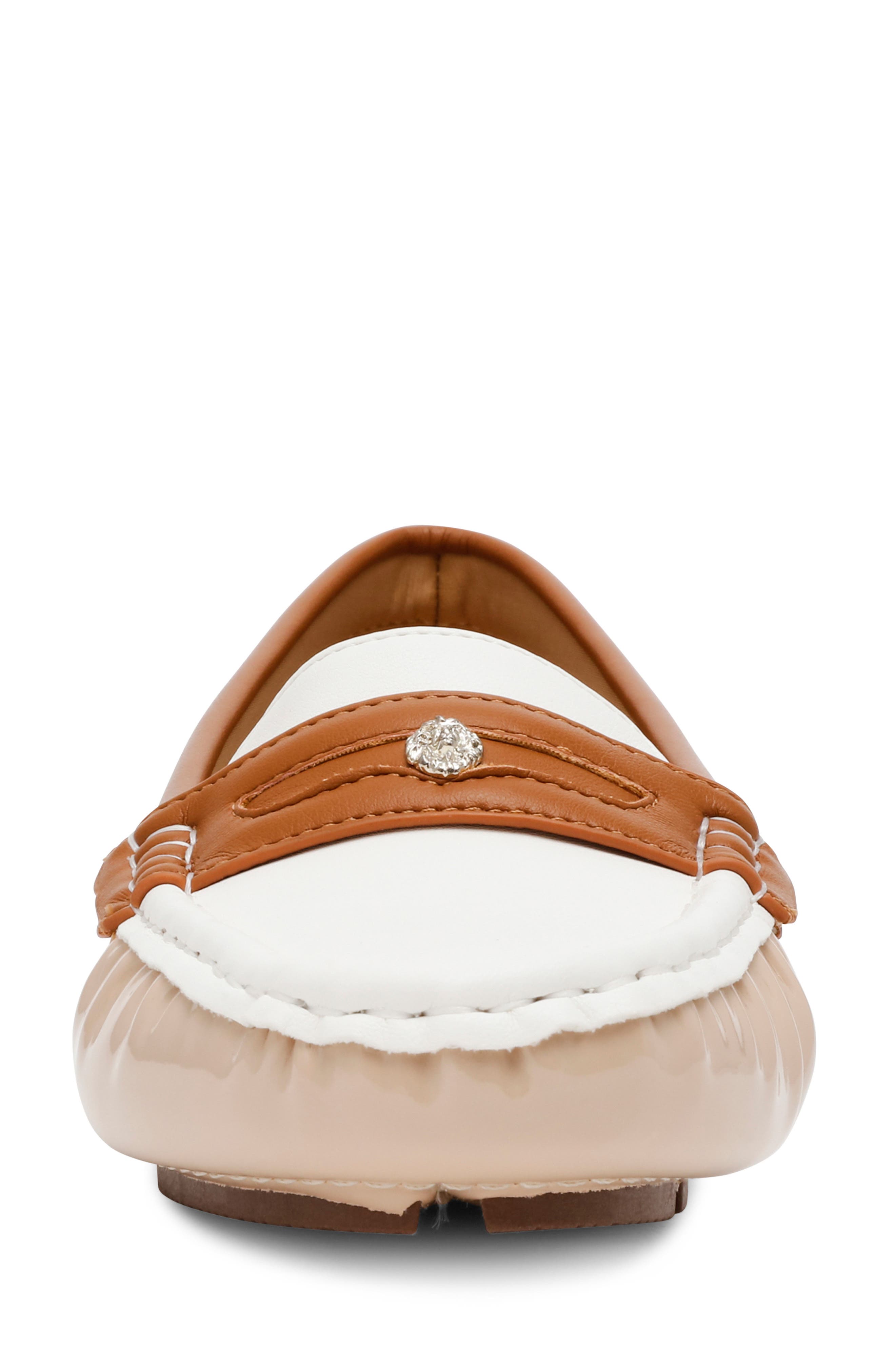 Anne Klein Snippie Loafer, Alternate, color, Beige White Multi