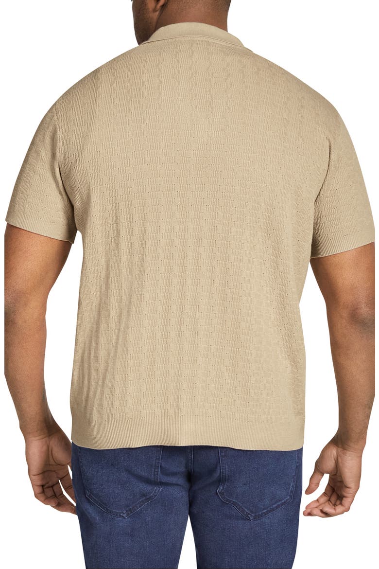 Ibiza Short Sleeve Camp Collar Cardigan, Alternate, color, WHEAT