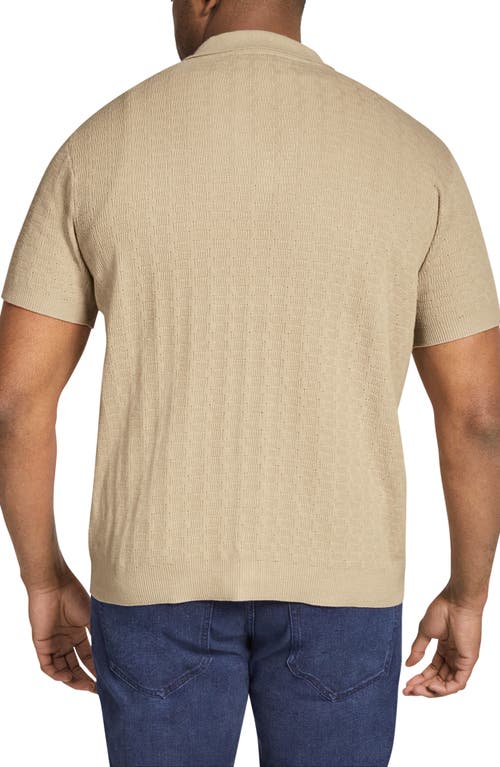 JOHNNY BIGG JOHNNY BIGG IBIZA SHORT SLEEVE CAMP COLLAR CARDIGAN