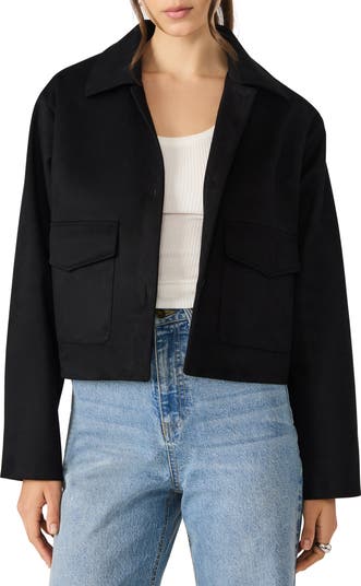 Faux Suede Trucker Jacket