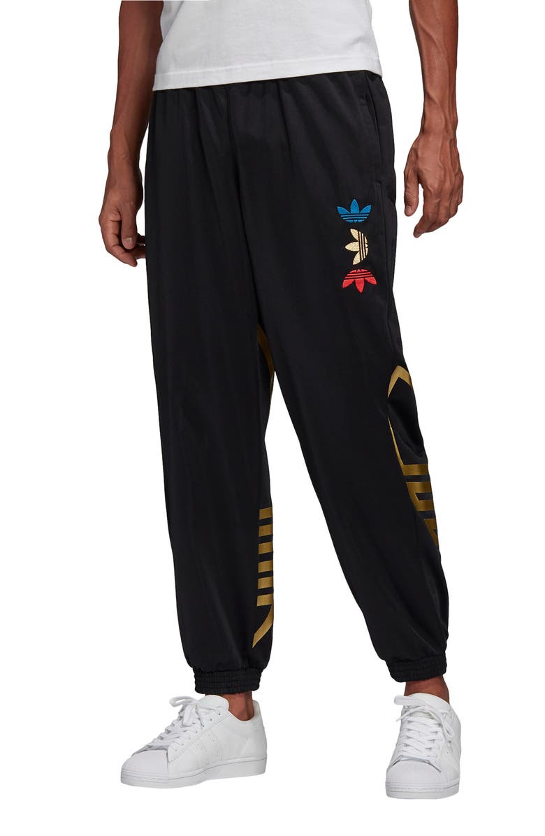 adidas Metallic Trefoil Track Pants, Main, color,