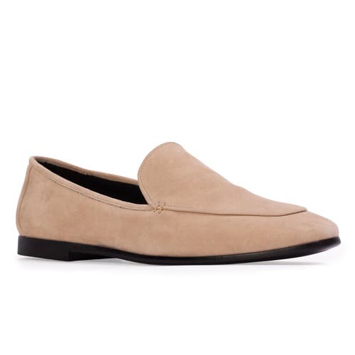 Black Suede Studio Allie Suede Loafer In Brown